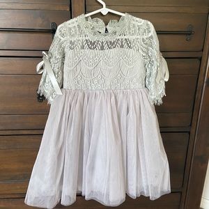 Trish Scully silver lace dress